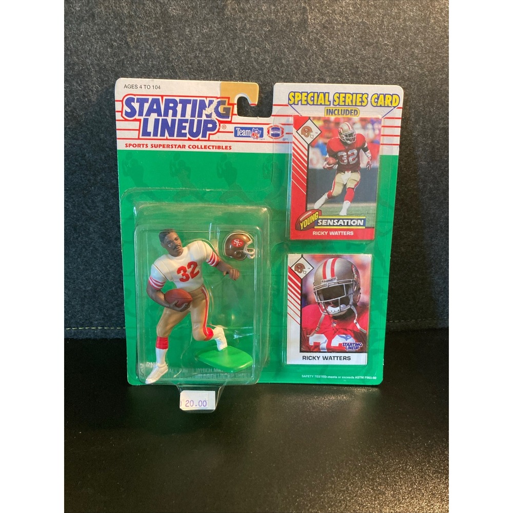 Kenner Starting Lineup 1993 Ricky Watters‎ San Francisco 49ers Figure Sealed NFL